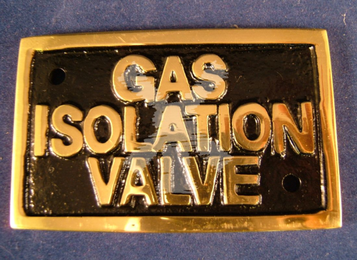 BRASS LABEL GAS ISOLATION VALVE